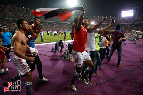 فرحة الفوز بمباراه مصر والكونغو (3)