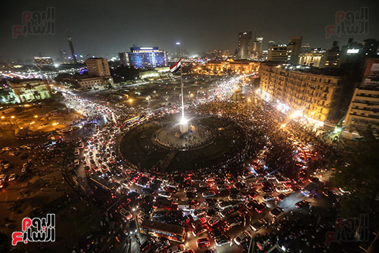 احتفالات المصريين بميدان التحرير (1)