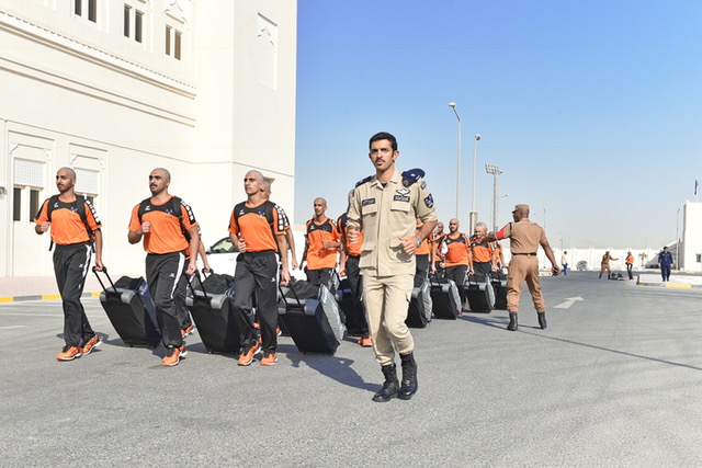 الطلبة الجدد فى كلية شرطة قطر