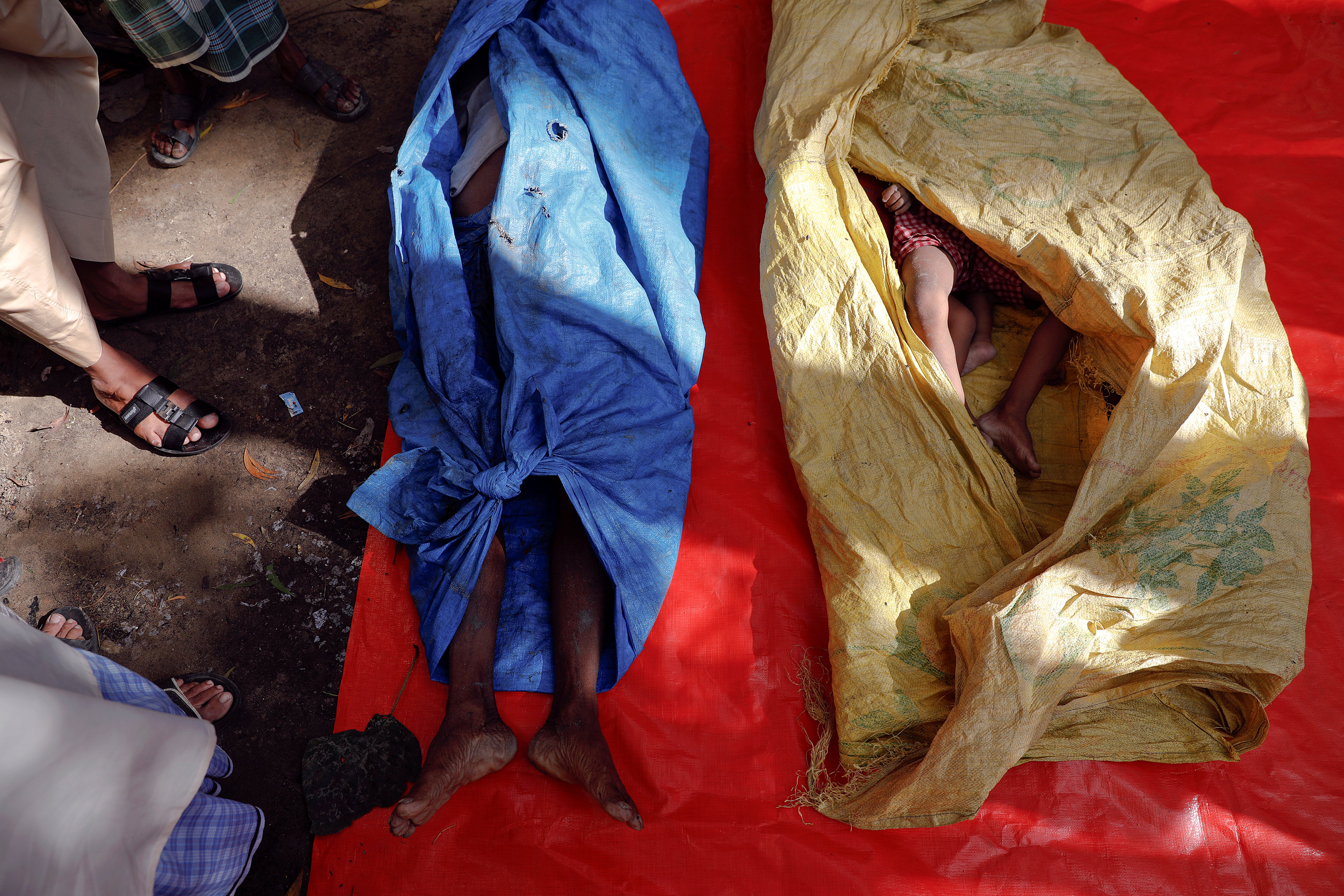 أطفال بين غرقى الروهينجا فى بنجلادش