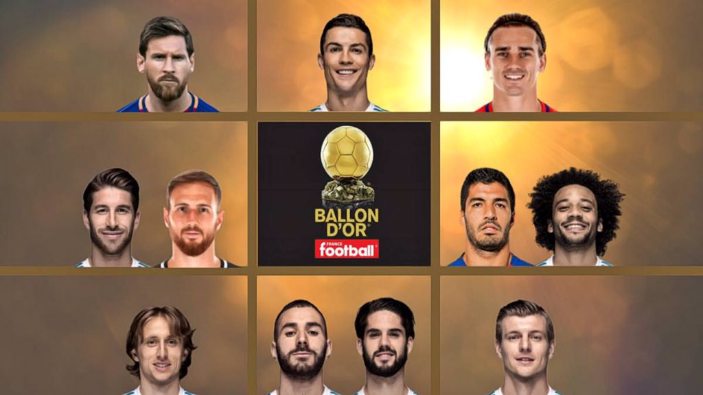 11 لاعبا من الدوري الإسباني بقائمة الكرة الذهبية