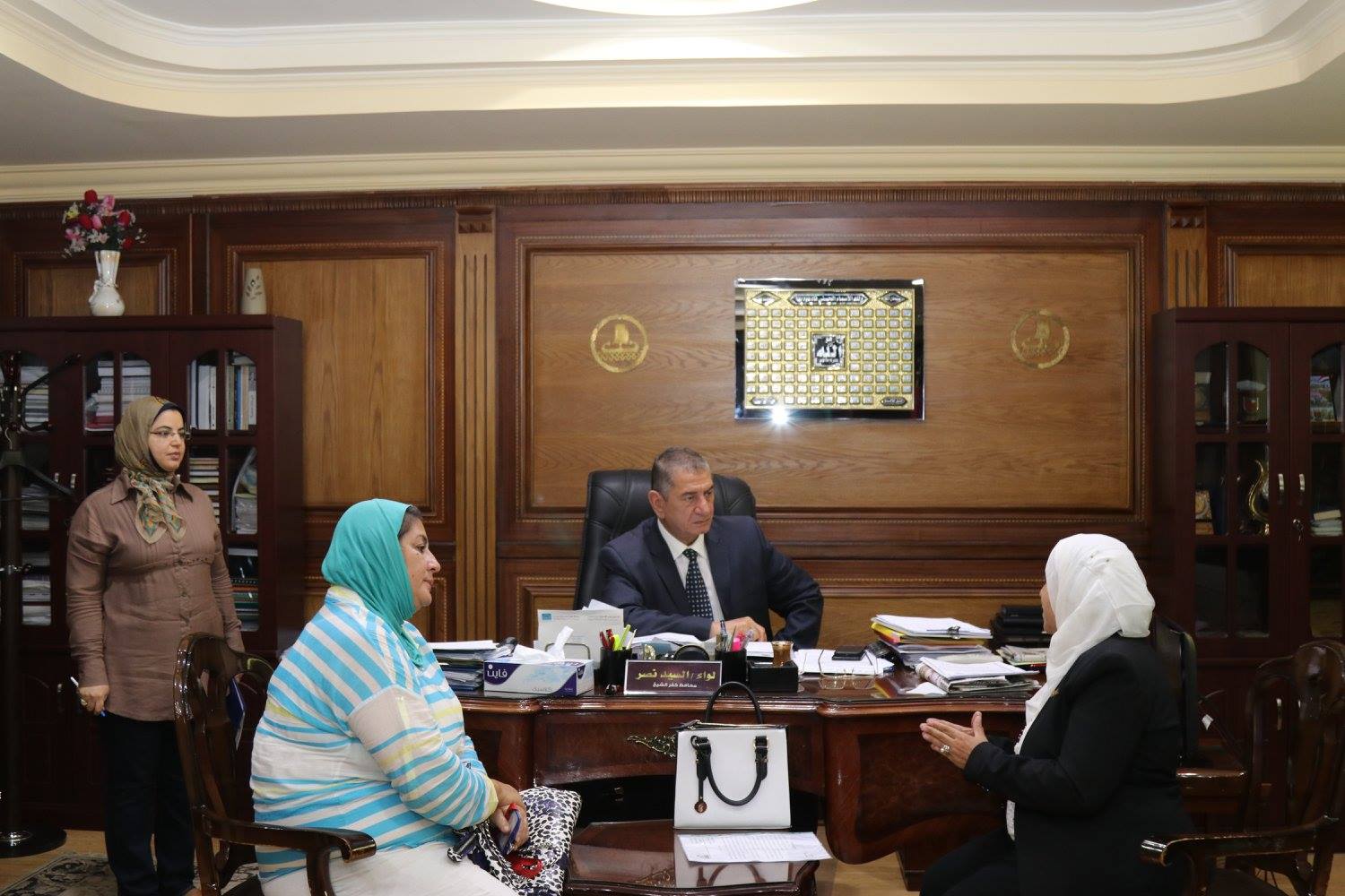 محافظ كفر الشيخ يناقش عدد من الملفات مع  مقرر المجلس القومي للمرأة ومنها زواج القاصرات