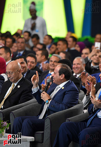 السيسى منتدى شباب العالم (17)