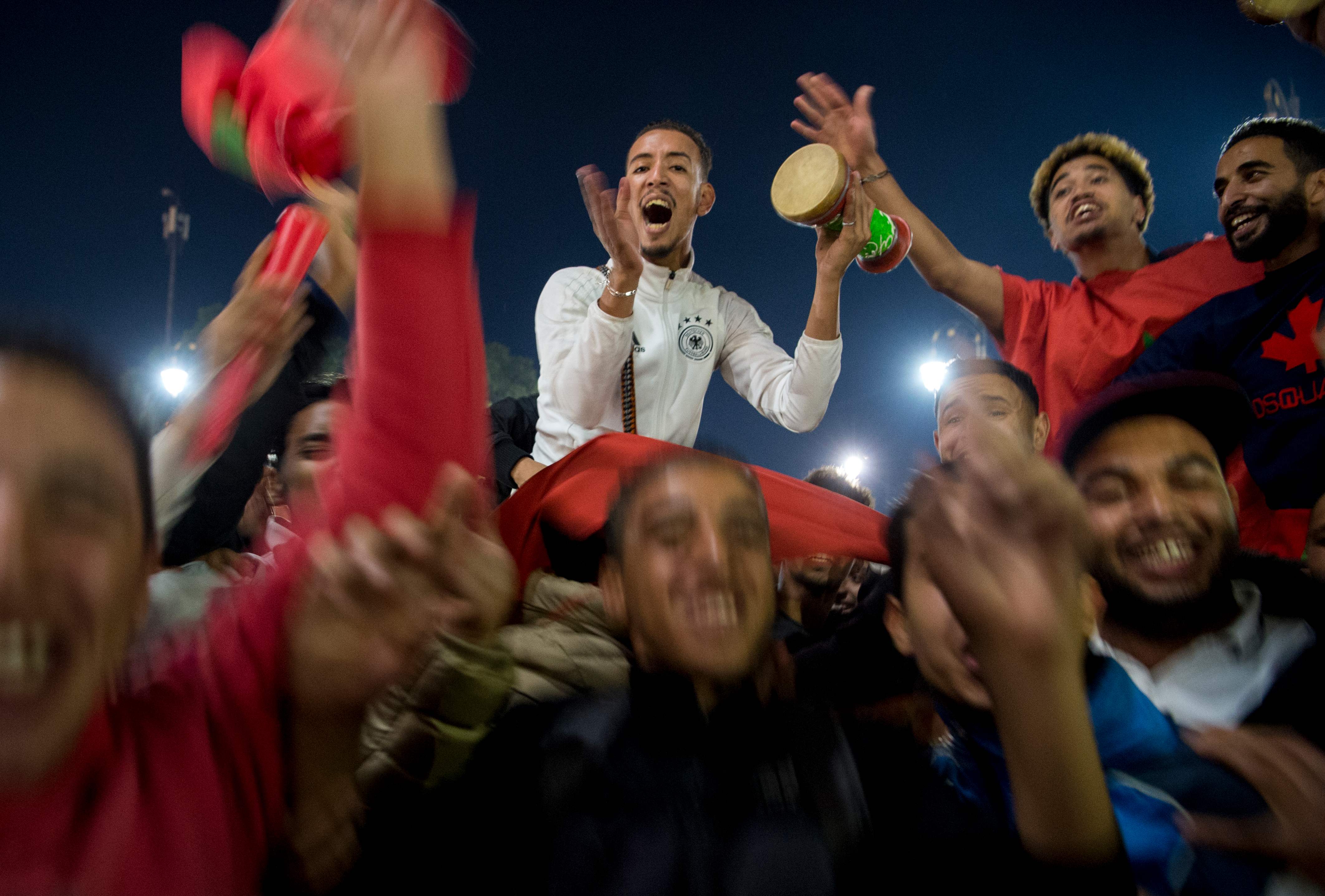 المغرب تحتفل بالتأهل لكأس العالم