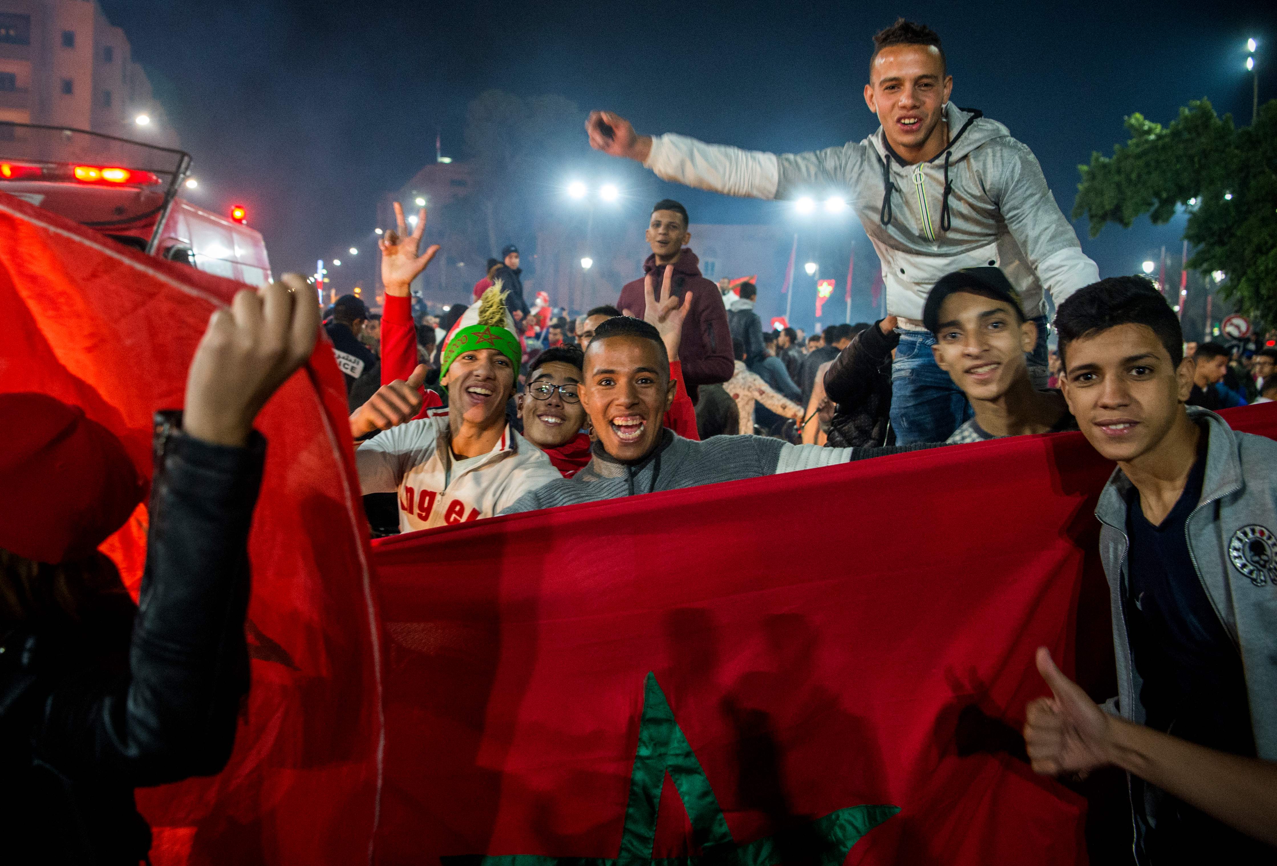 فرحة التأهل لكأس العالم فى شوارع المغرب