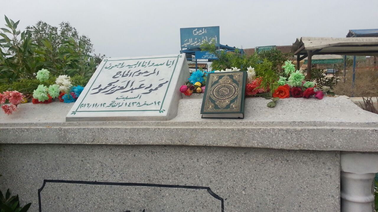 محبو محمود عبد العزيز يضعون الورد على قبرة فى ذكراه الأولى (1)