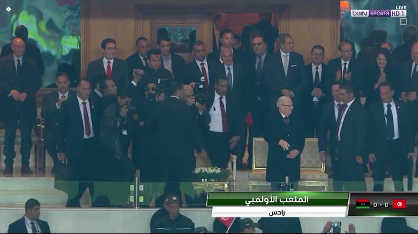 جانب من حضور الرئيس التونسي