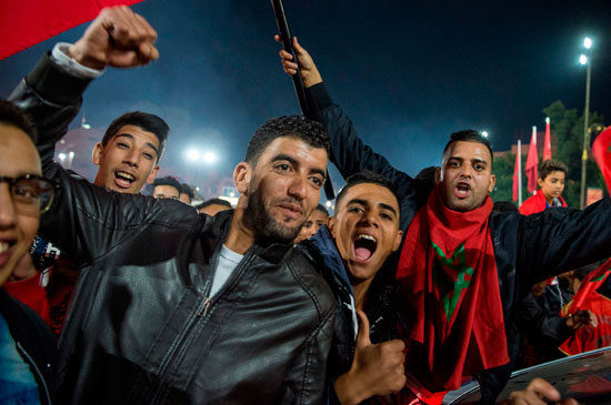شوارع المغرب بعد التأهل لكأس العالم (7)