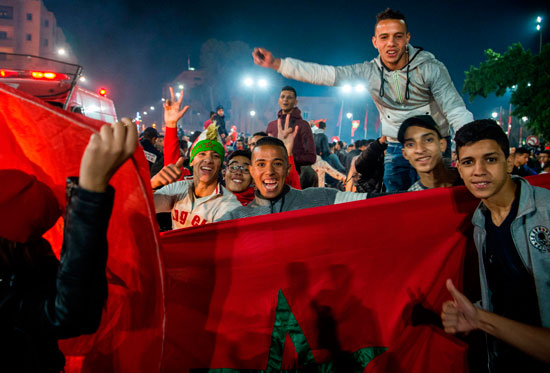 شوارع المغرب بعد التأهل لكأس العالم (17)