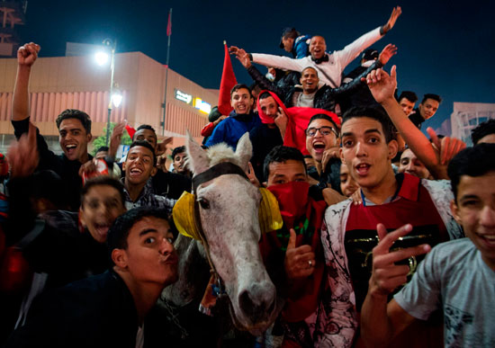 شوارع المغرب بعد التأهل لكأس العالم (18)