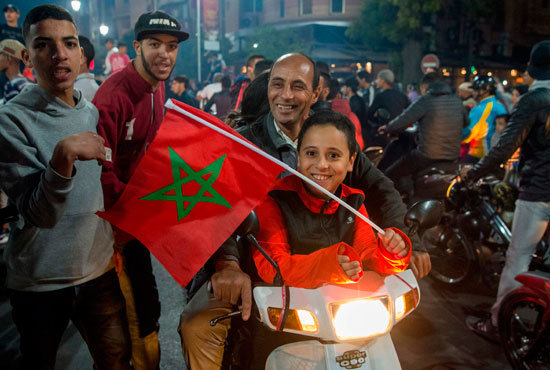 شوارع المغرب بعد التأهل لكأس العالم (3)