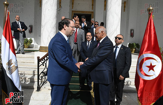 على عبد العال يستقبل رئيس وزراء تونس (10)