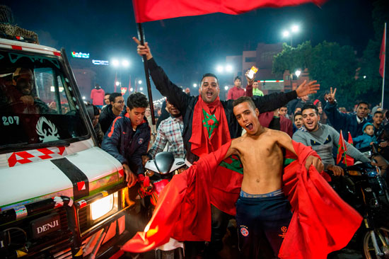 شوارع المغرب بعد التأهل لكأس العالم (6)
