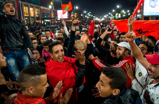 شوارع المغرب بعد التأهل لكأس العالم (2)