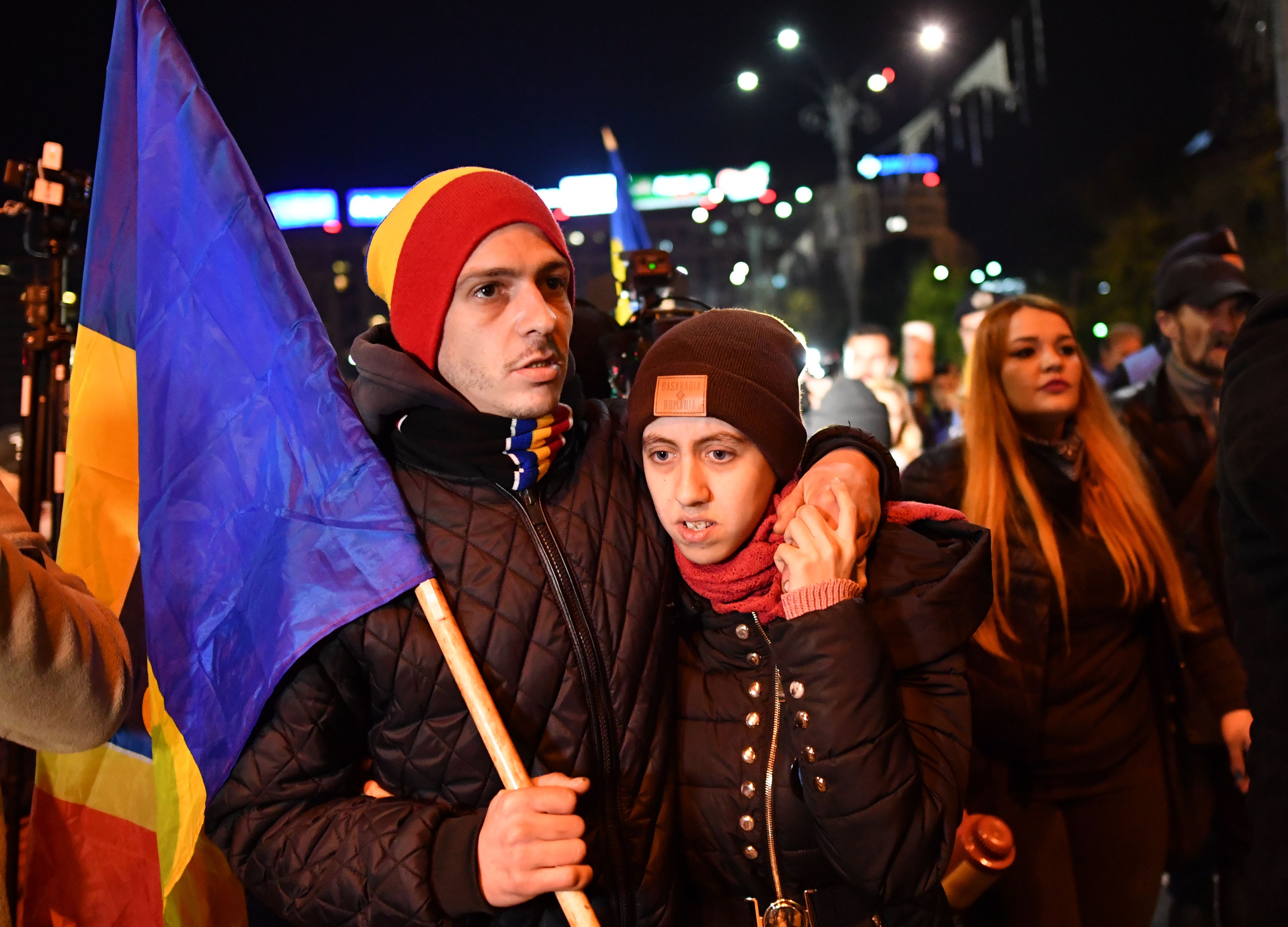 جانب من الاحتجاجات فى رومانيا