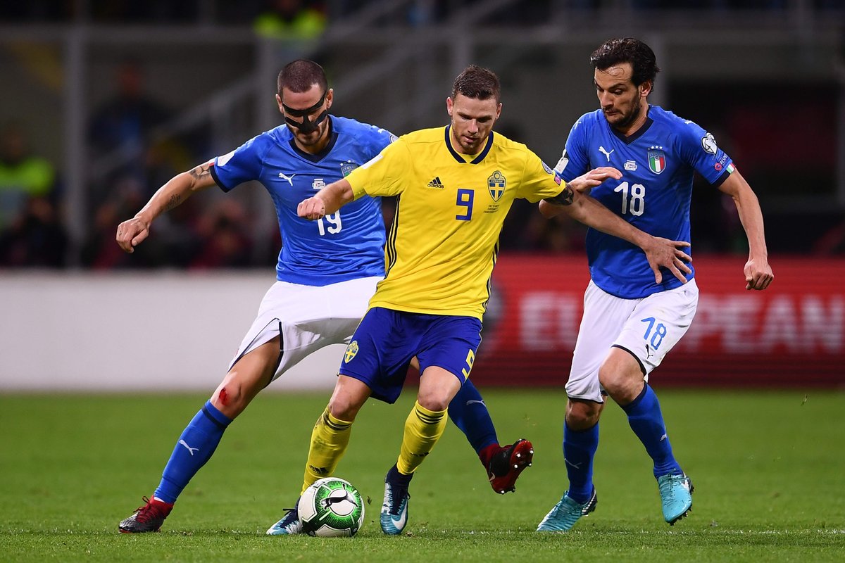 مباراة ايطاليا والسويد فى الملحق الاوروبى