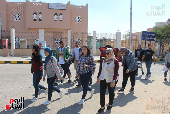 طلبة الجامعة الألمانية يبحثون تنفيذ مشروعات التخرج بمدينة طيبة