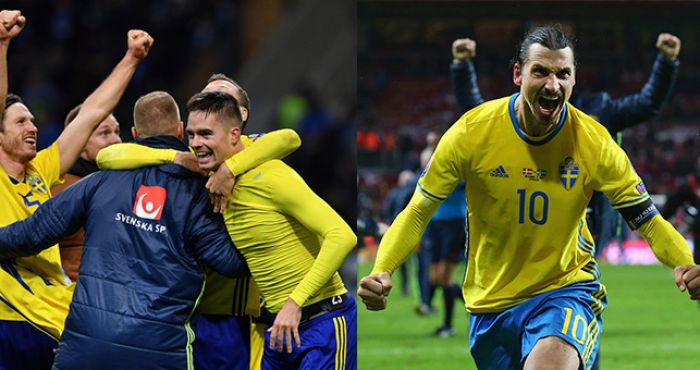 السويد بدون إبرا تتأهل لكأس العالم