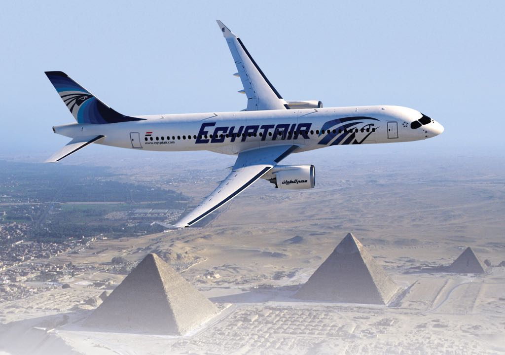 طائرة cs 300  المنضمة حديثا لأسطول مصر للطيران (1)