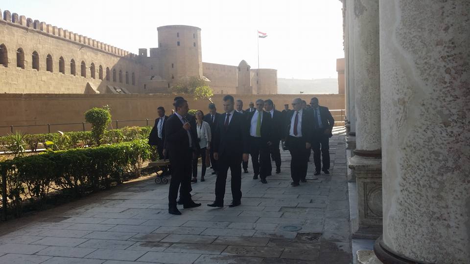 زيارة رئيس النواب المجرى لقلعة صلاح الدين (3)