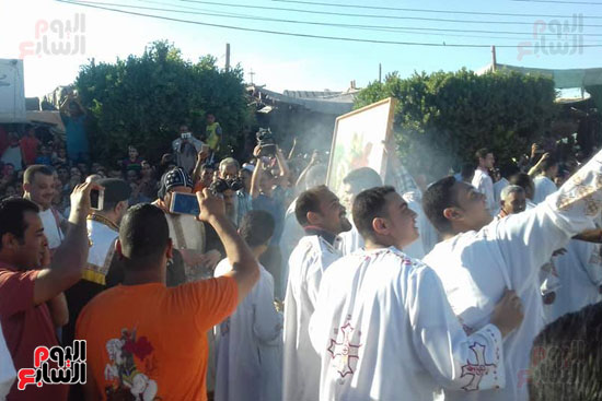 قيادات اللجنة البابوية خلال المشاركة فى الاحتفالات بدير مارجرجس