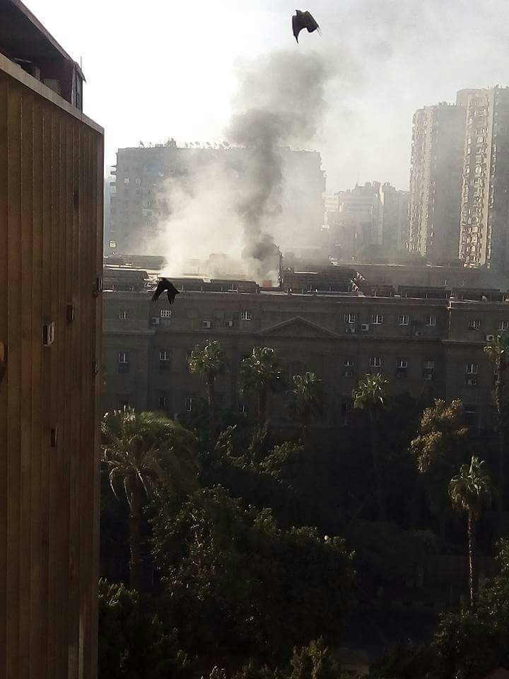 حريق بمقر وزارة الزراعة بالدقى