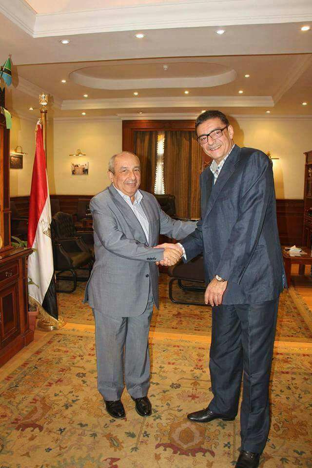 محمود طاهر مع رئيس النقابة