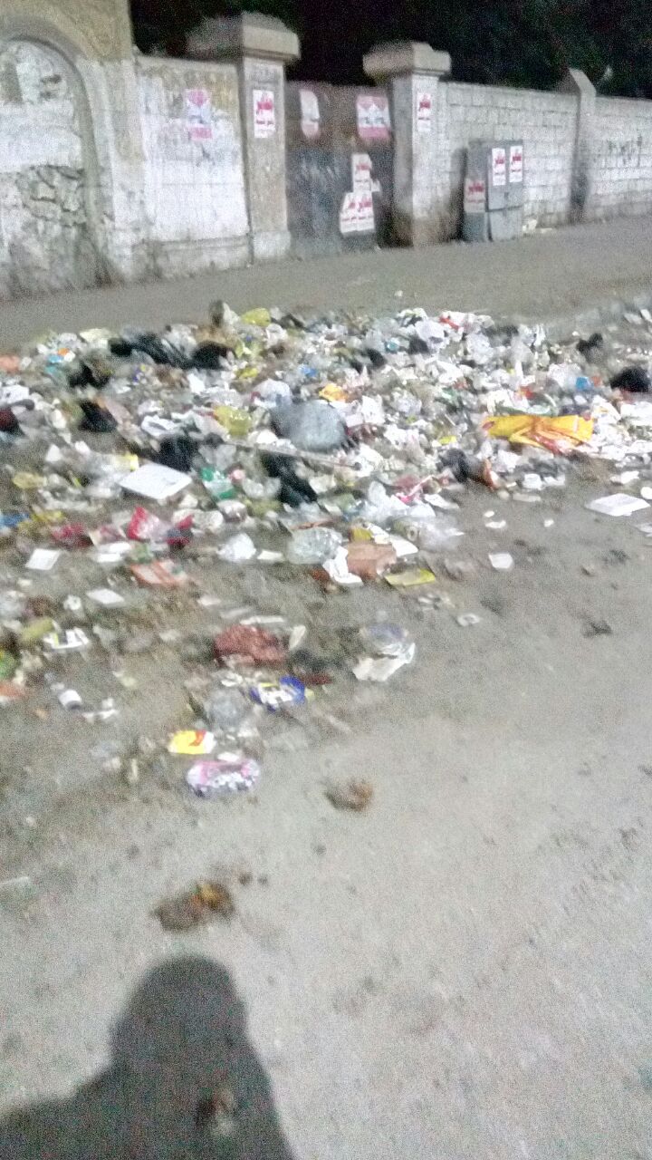 القمامة فى شارع سنان