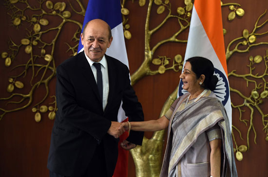وزير خارجية فرنسا فى الهند للتحضير لزيارة ماكرون