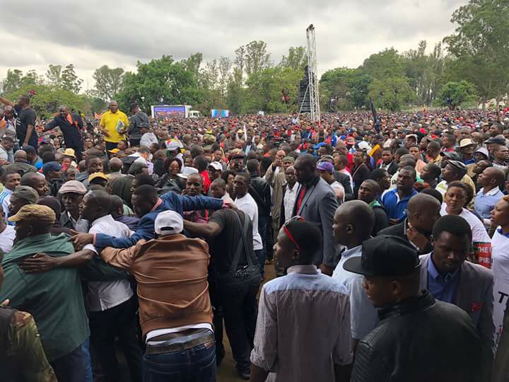 المحتجون فى زمبابوى