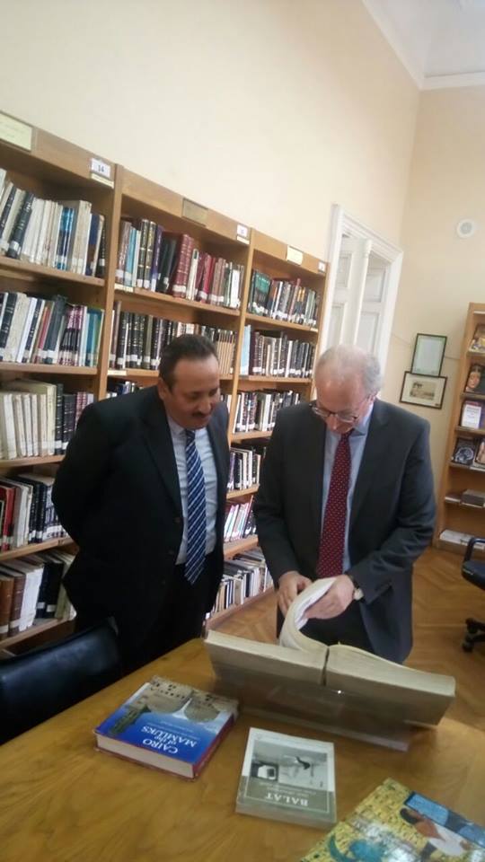 زيارة سفير الارجنتين لمكتبة القاهرة الكبرى (1)