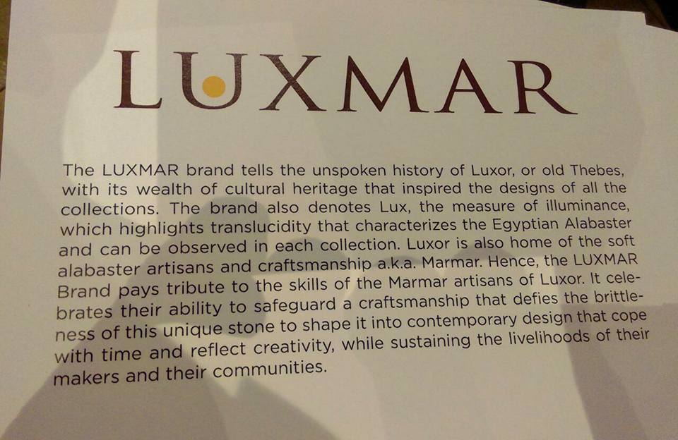 مقدمة عن منتج luxmar الجديد ومشاركته فى معرض القاهرة