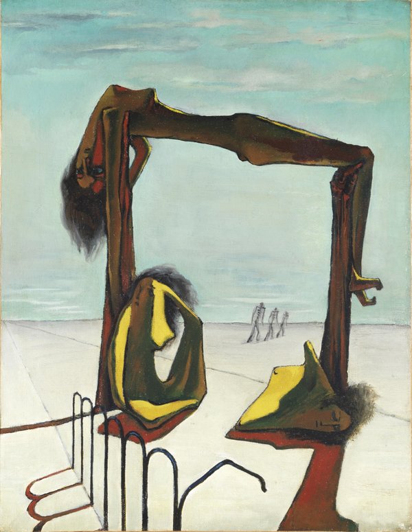 لوحة بالمعرض للفنان المصرى رمسيس يونان بتاريخ 1939