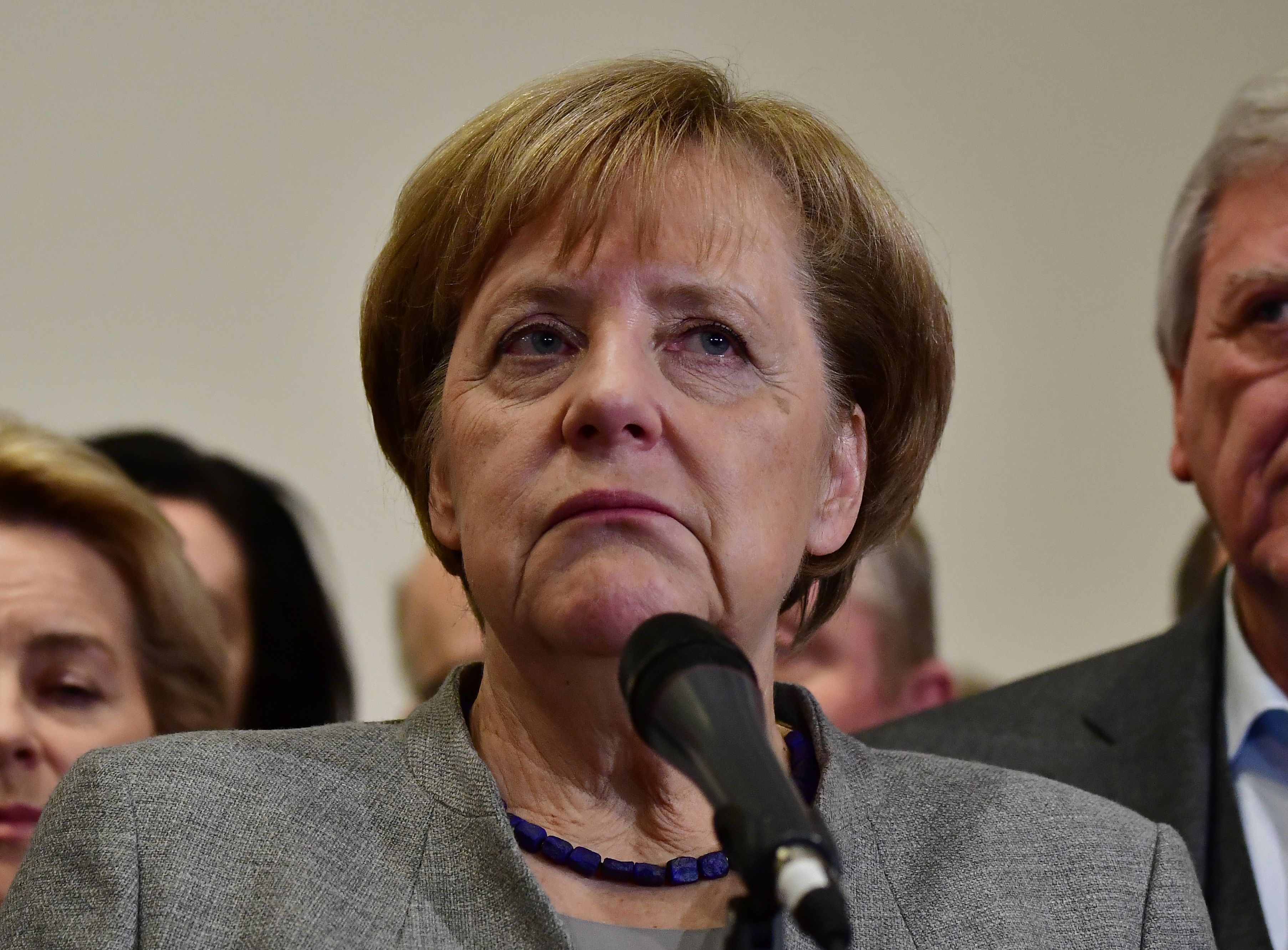 المستشار الألماني وزعيم حزب الاتحاد الديموقراطي المسيحي انجيلا ميركل