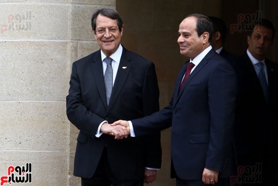 صور مراسم استقبال للرئيس عبدالفتاح السيسي فى قبرص (3)