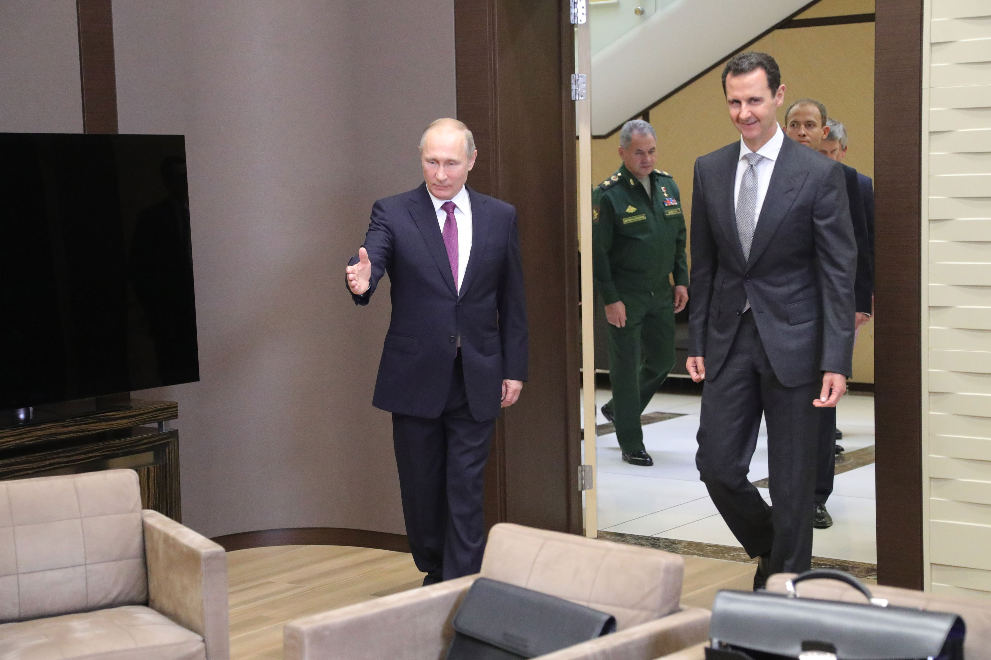 بوتين يستقبل الأسد