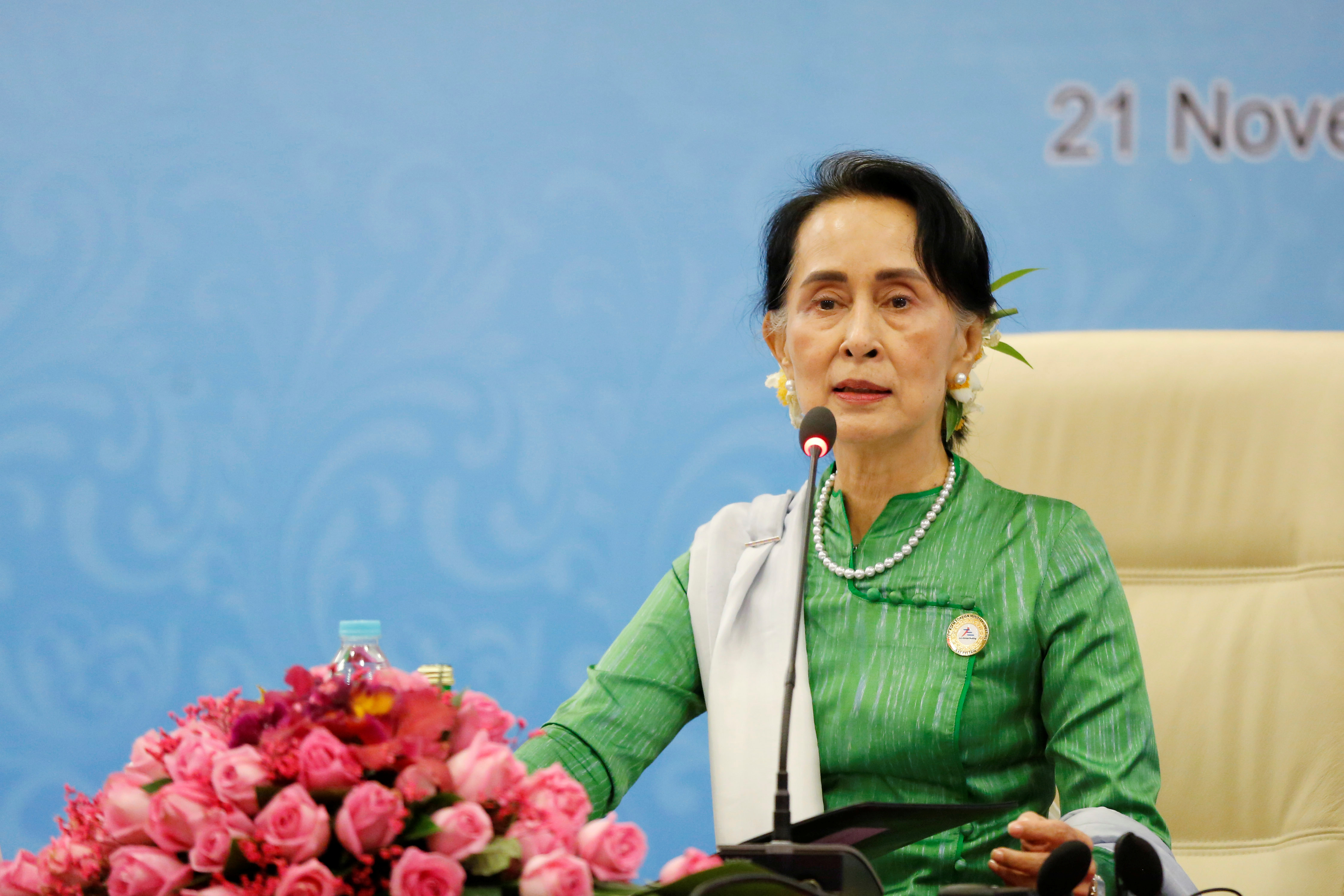 زعيمة ميانمار أونج سان سوتشى