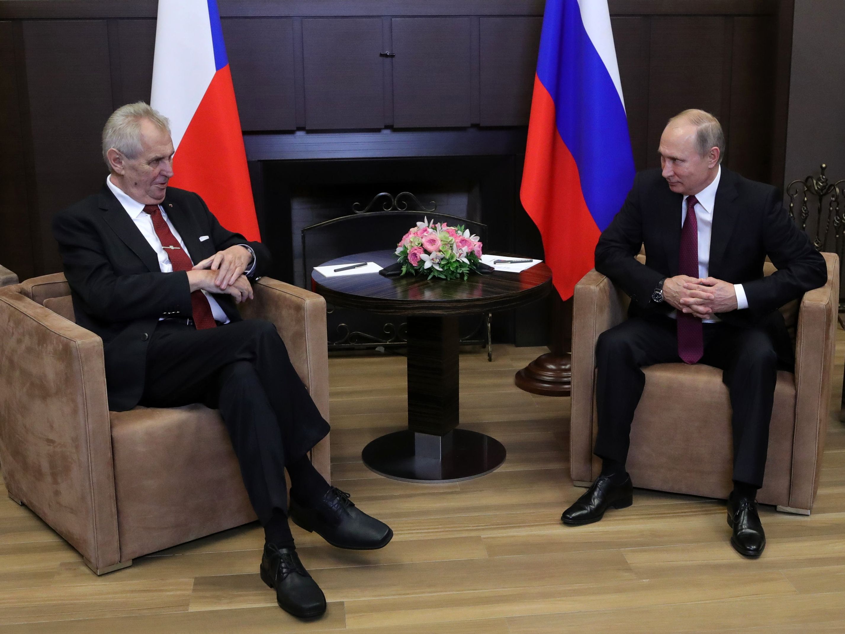 جانب من لقاء بوتين وزيمان