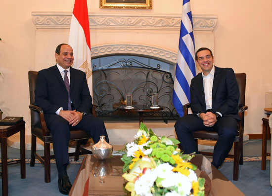 السيد الرئيس يلتقي مع رئيس الوزراء اليوناني‎ (2)