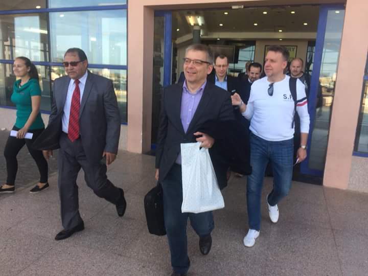وصول وزير السياحة البولندى لمرسى علم 