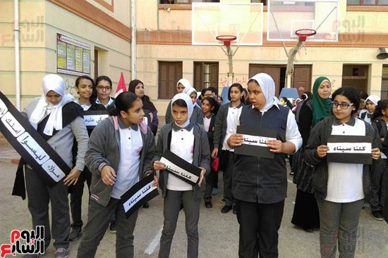 طالبات بورسعيد ضد الارهاب