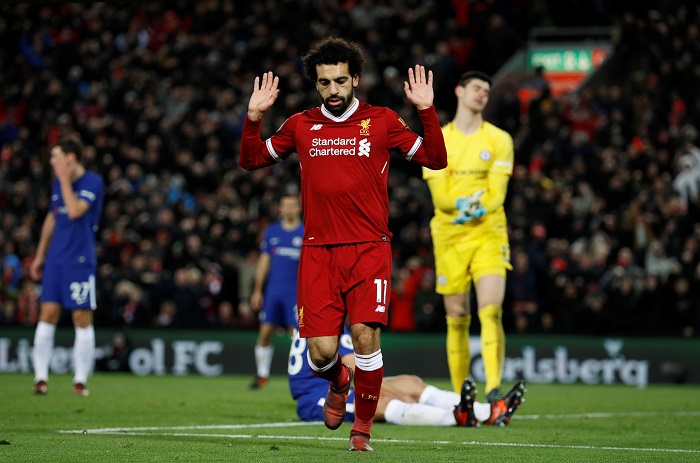 محمد صلاح بعد هز شباك تشيلسى