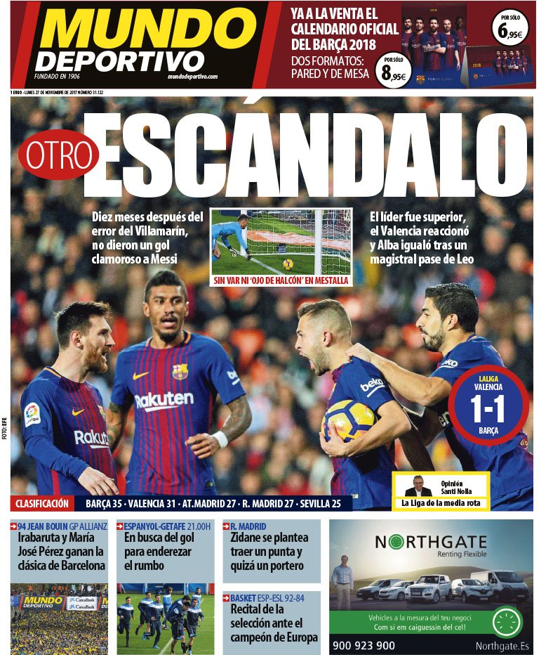 غلاف صحيفة موندو ديبورتيفو الاسبانية