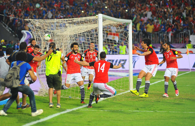 فرحة منتخب مصر بالتأهل لكأس العالم