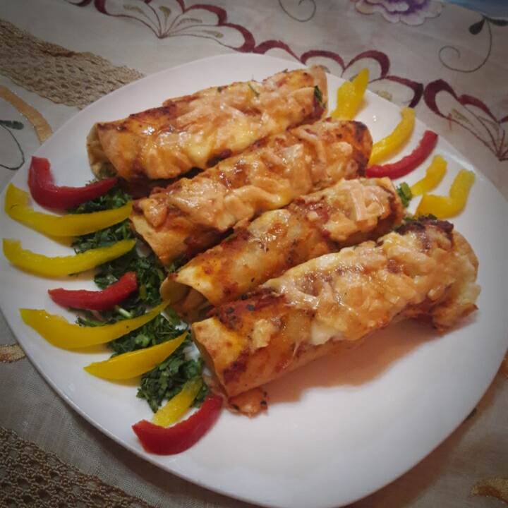 طريقة عمل انشيلادا الدجاج المكسيكية (1)