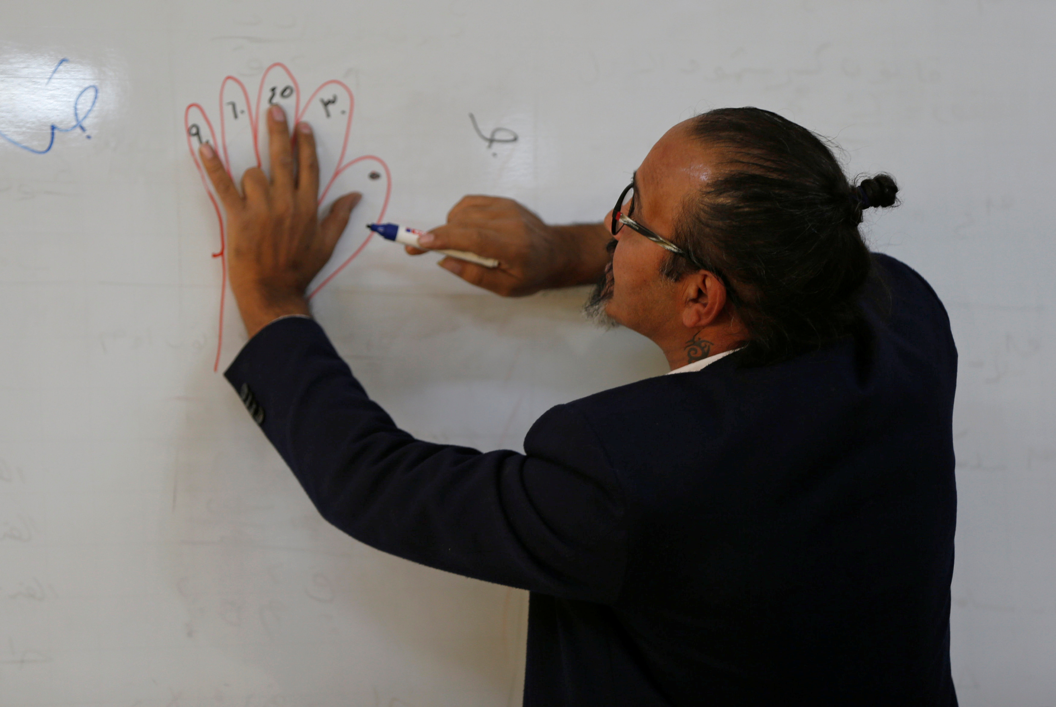 المعلم الأردنى يتابع أساليبه الحديثة للتدريس