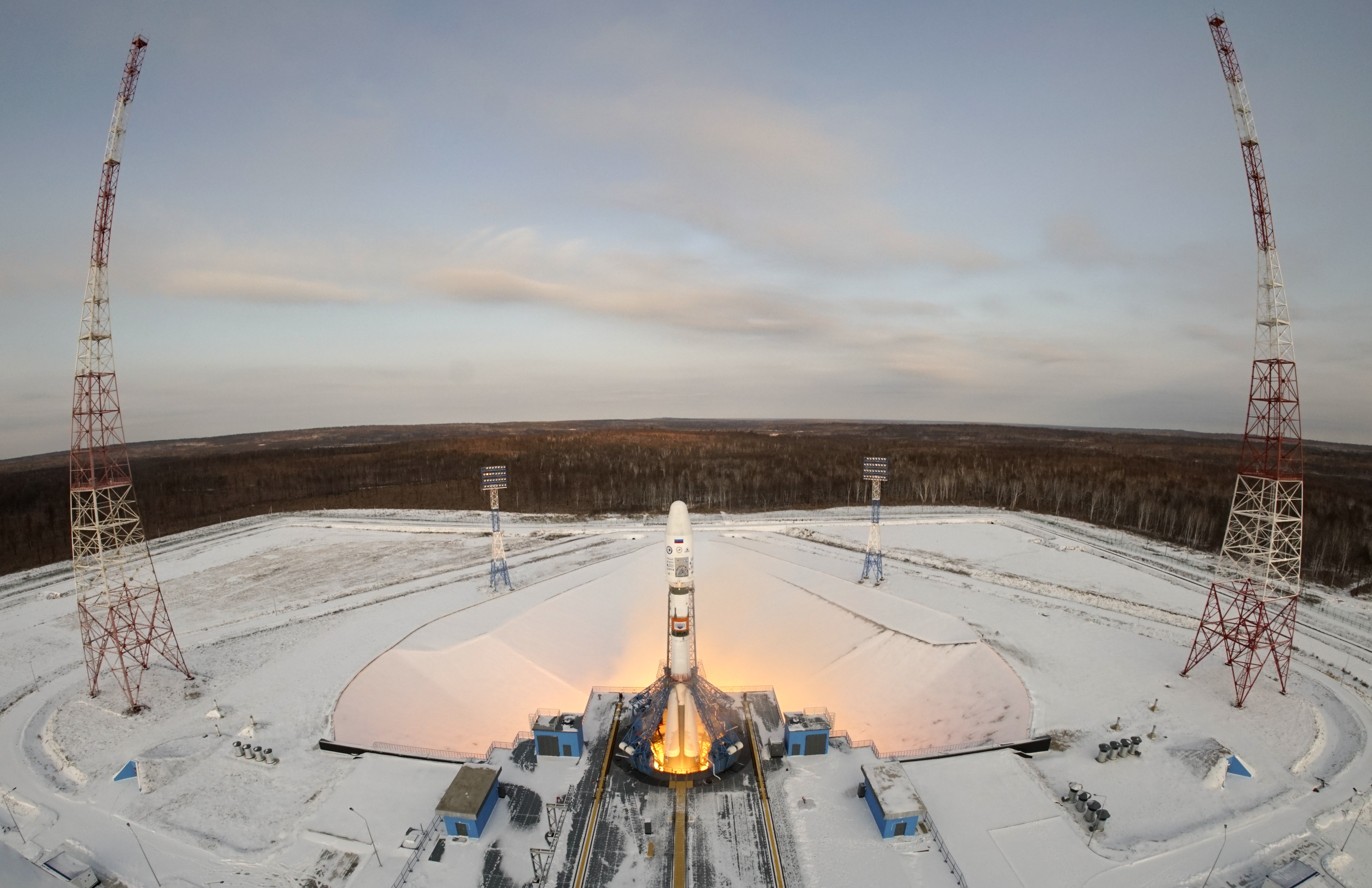 تجهيز المركبة الفضائية الروسية للإطلاق