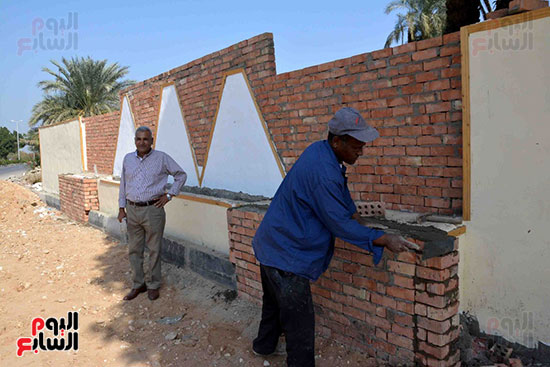  تطوير وتجميل مدخل المحافظة بجوار كوبرى البغدادى.