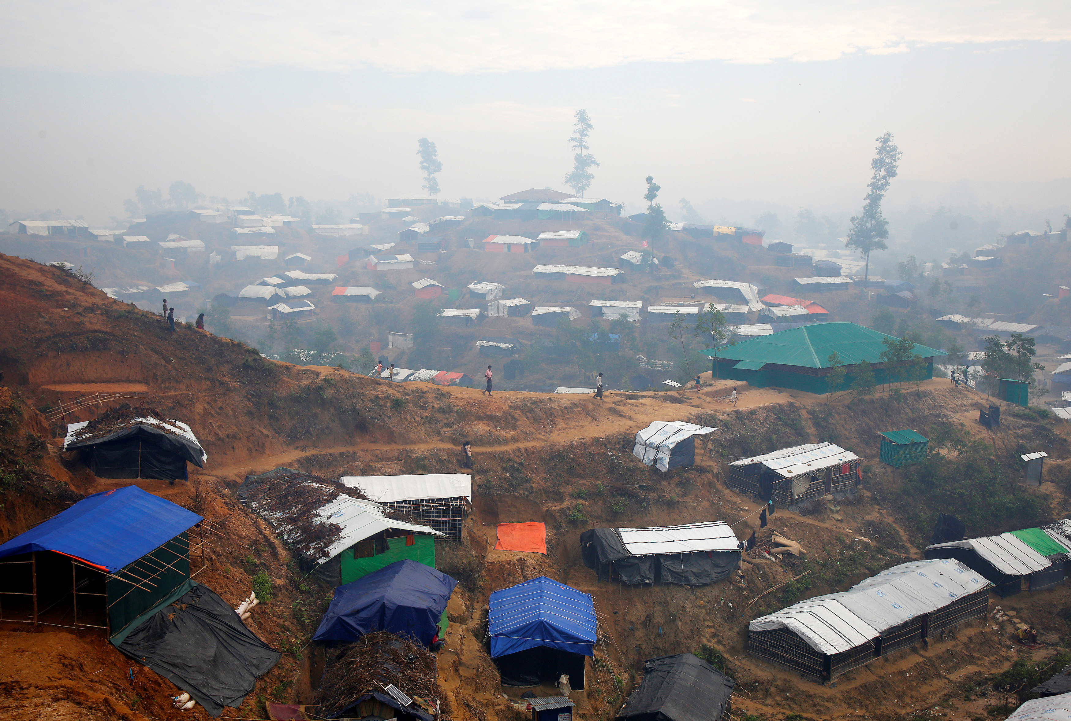 مخيمات الروهينجا قرب منطقة كوكس بازار فى بنجلادش