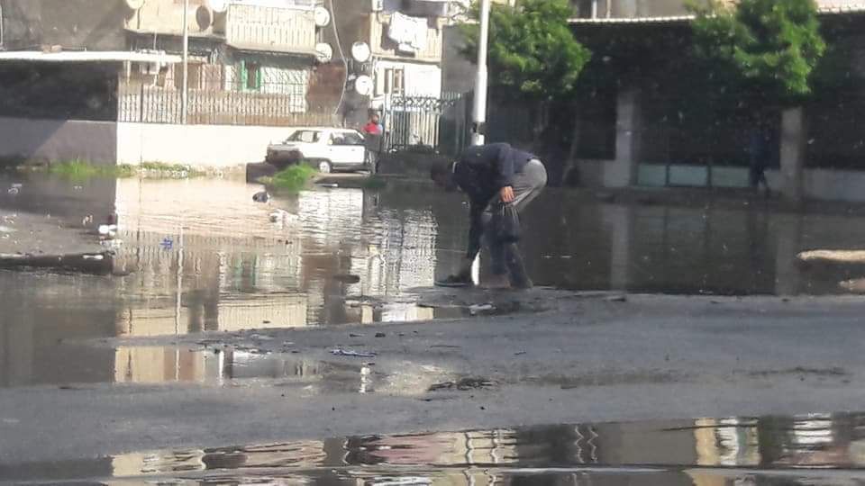 المياه تغمر شوارع بورسعيد